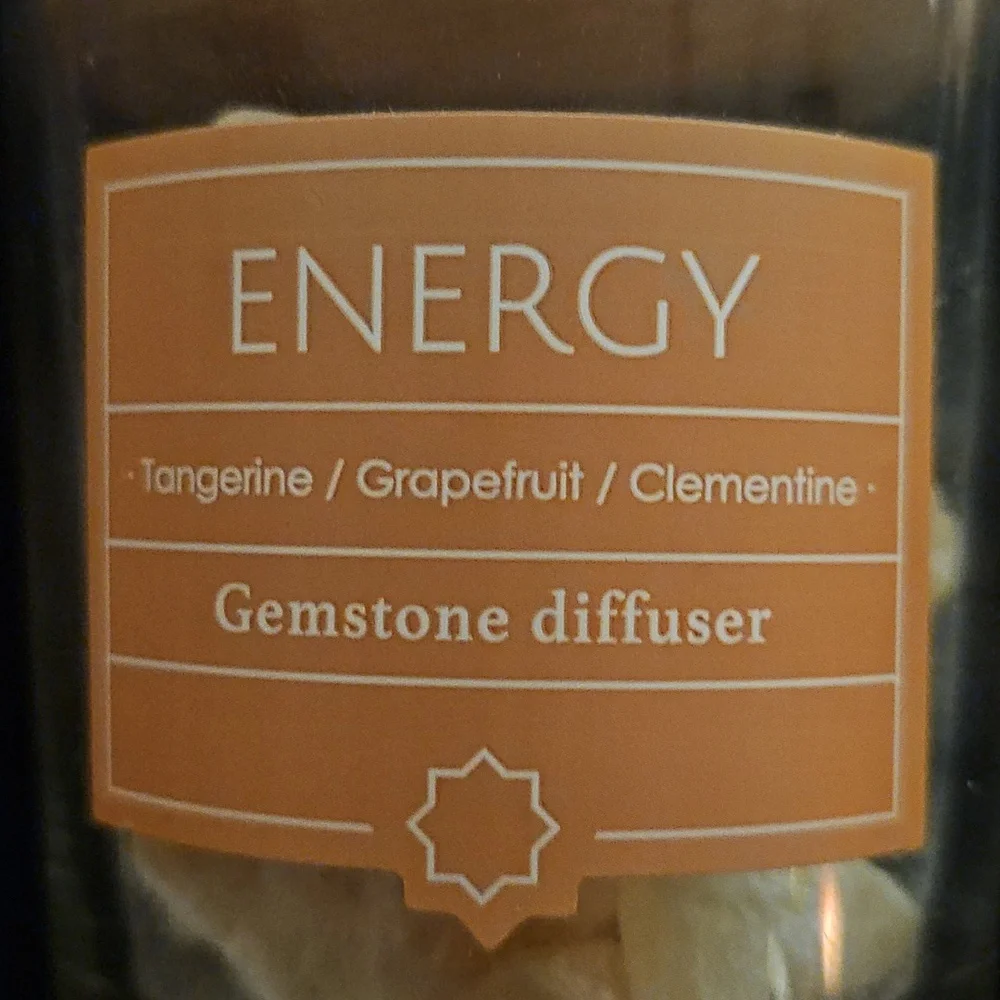 Energy Gemstone Diffuser and Scented Oil Set